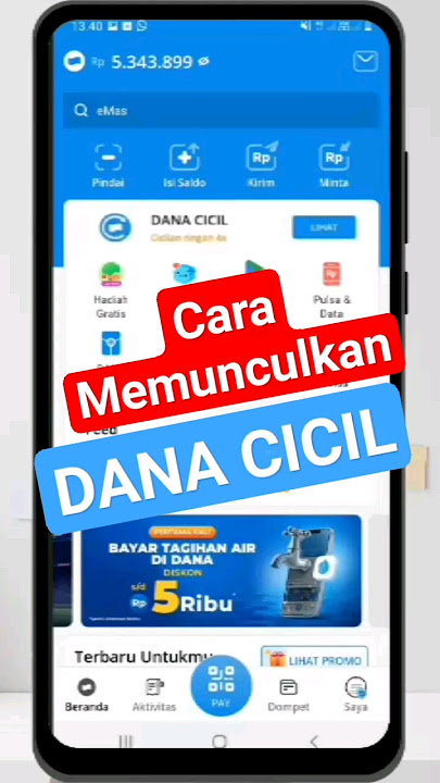 Cara Memunculkan Dana Cicil Terbaru Agustus 2024 | Cara Pinjam Saldo Dana | Aktifkan Dana Cicil