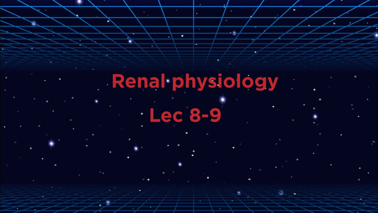 Renal physiology Lec 8-9 / renal control of electrolytes
