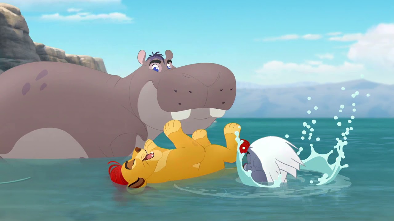 The Lion Guard S3E08 - The Race to Tuliza, Relaxing at the Sea Clip HD
