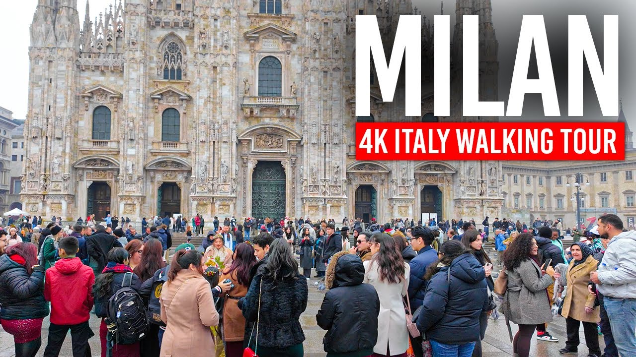МИЛАН, Италия 🇮🇹 4 Часа в Городе Элегантности | 4K Пеший Тур