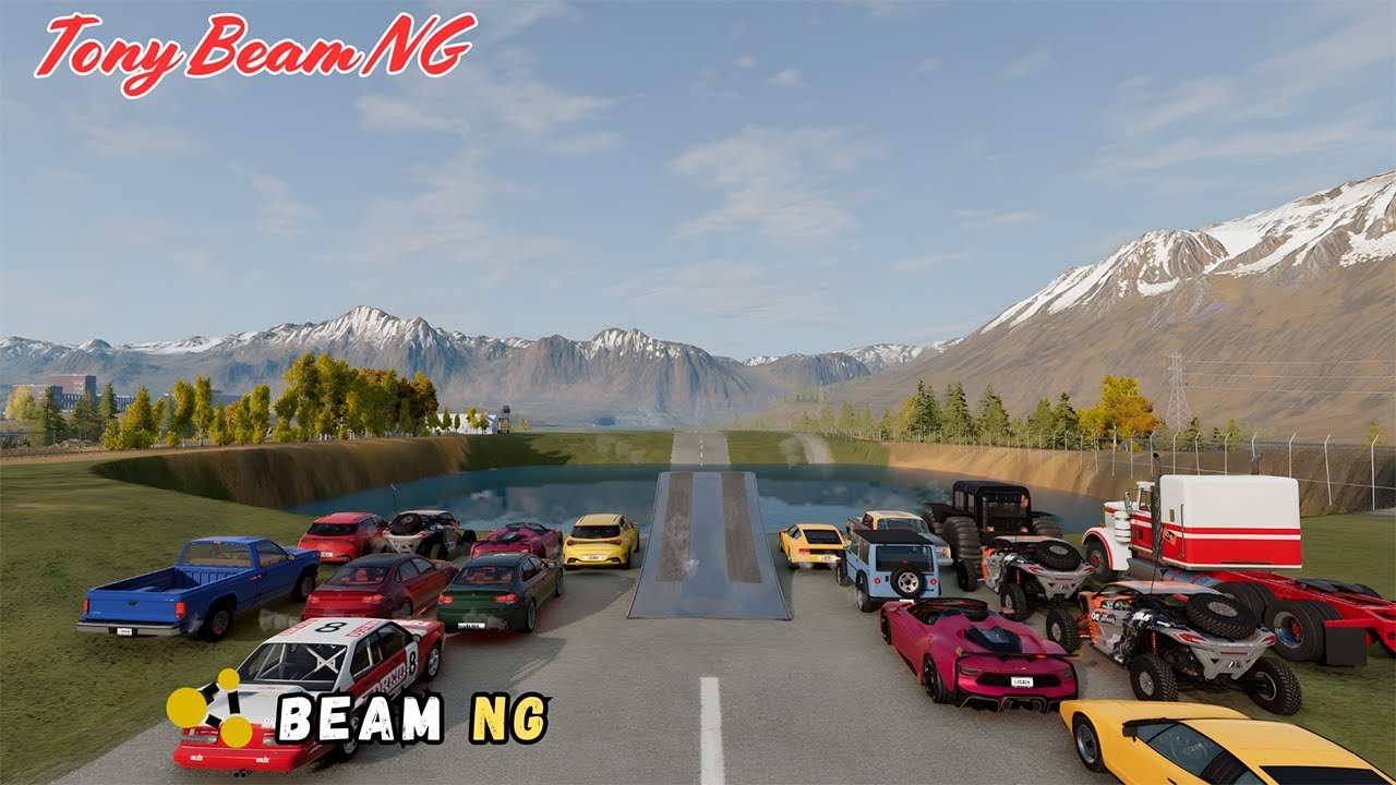 This Road DESTROYS 20 Cars in BeamNG drive!