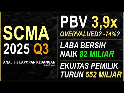 Saham SCMA 2025 Q3 Overvalued? PBV 3,9x Laba Bersih Bertumbuh tapi Ekuitas Pemilik Menyusut!