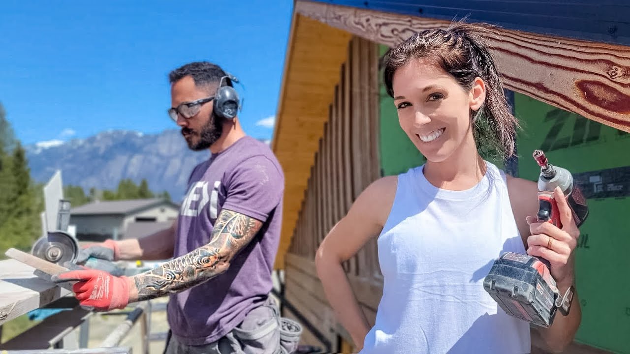 Installing FIREPROOF Board & Batten Siding on Our Concrete Log Home