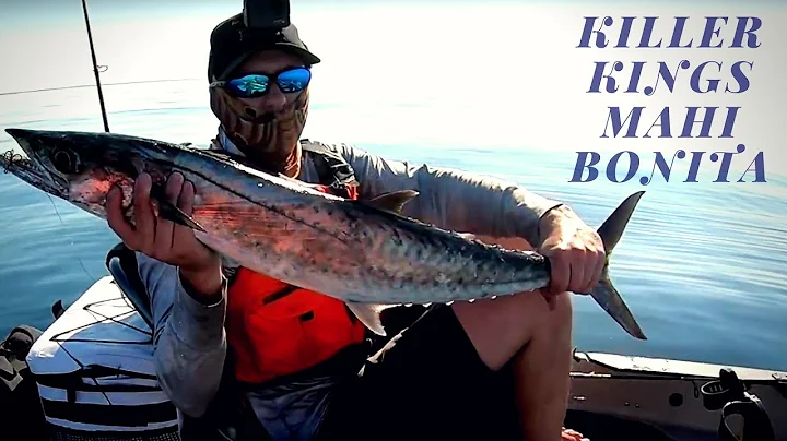 How to catch KINGFISH MAHI MAHI BONITA TROLLING Offshore KAYAK PENSACOLA FLORIDA FISHING.