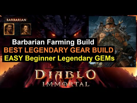 Barbarian Farming Build Guide What Are The Best Legendary Gear And Gems To Use In Diablo Immortal 