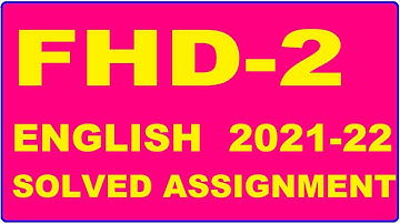 FHD 2 Solved Assignment 2021-22 in HINDI,  Whatsapp For Pdf  9992290905.