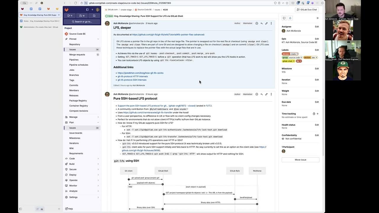 Pure SSH Support for LFS via GitLab Shell - YouTube