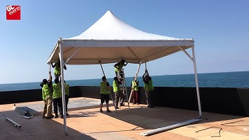 GL events - Dubai Tour 2016 - Tent build up