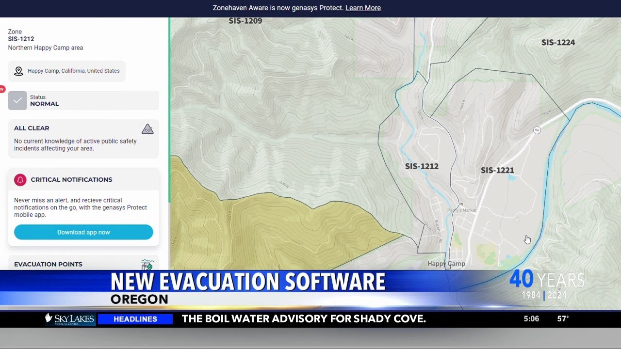 New evacuation software in Oregon