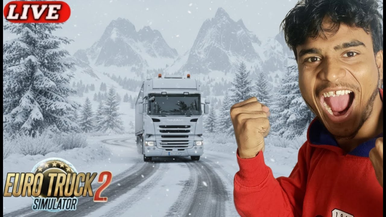 🔴ETS2 Daily  LIVE Day 26 || Heavy Truck vs Heavy Snowfall! ❄️ (Extreme Challenge)