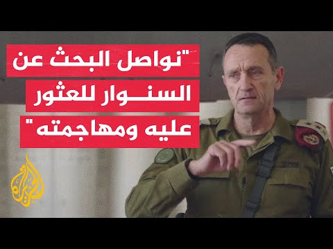 رئيس الأركان الإسرائيلي: تغير مسمى السنوار لا يمنعنا من الاستمرار في البحث عنه