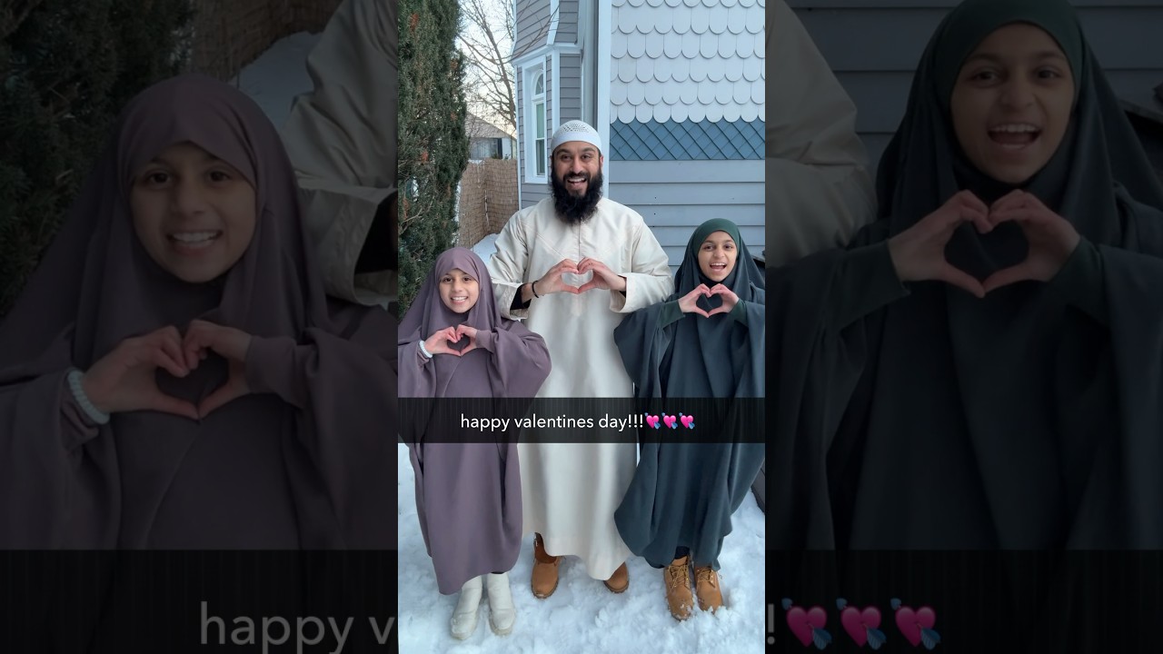 Muslim Family Celebrates Valentines Day! 