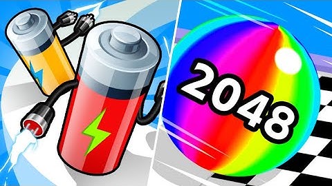 Ball Run 2048 VS Battery Run - All Level Gameplay Android, iOS - NEW BIG APK UPDATE