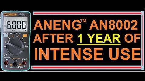 Aneng 8002 after a year of hard use