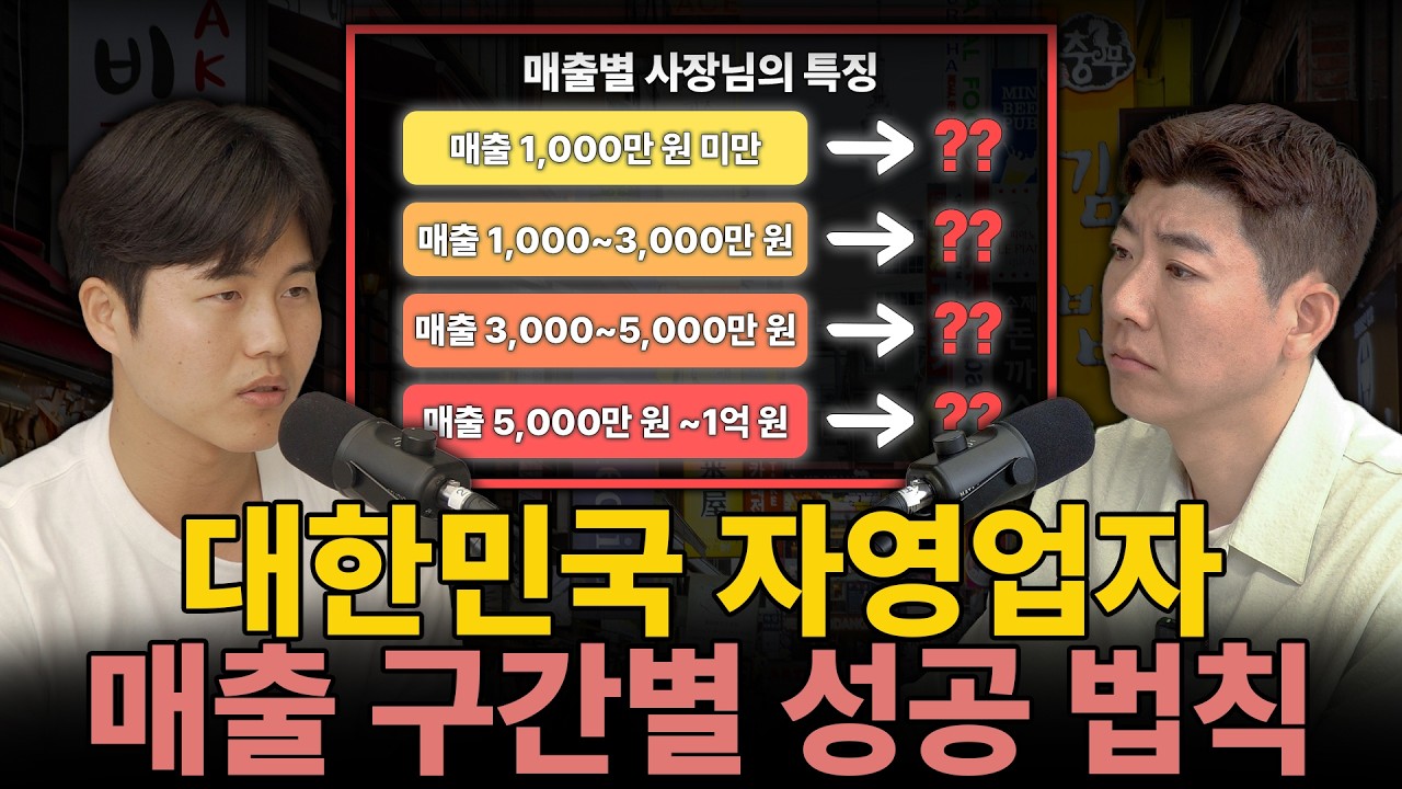 월매출 1억인 사장님들의 장사 성공 법칙