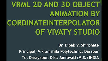 VRML COORDINATE INTERPOLATION USING VIVATY STUDIO BY DR DIPAK SHIRBHATE