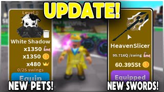 🔥 Saber Simulator NEW UPDATE! 2X STRENGTH I GOT THE *NEW* BEST SWORD AND THE *NEWEST* PET! 😱