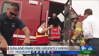 Sunland Park Fire Department urgently hiring