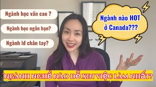 Vlog #24: Nghề Nào Dễ Xin Việc Làm Ở Canada | Nghề Nào Kiếm Tiền Nhiều?| Người Việt Ở Calgary .