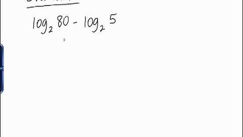 4.3 Laws of Logarithms Semester 2