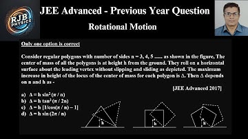 Consider regular polygons with number of sides n = 3, 4, 5, ... as shown in the figure, The center
