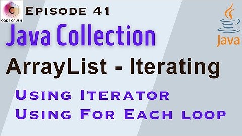 Iterate an ArrayList | Iterator | For Each Loop | Iterate Over an ArrayList