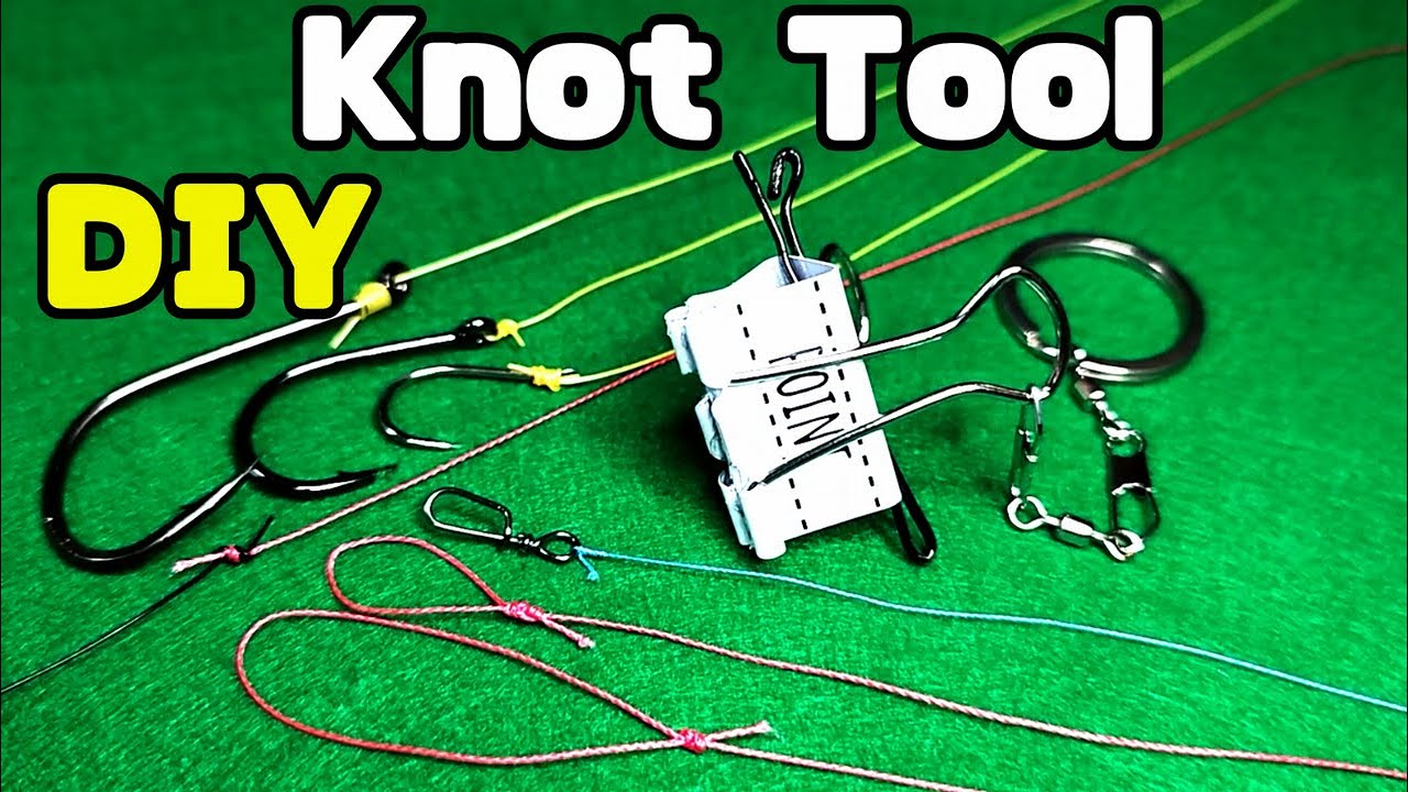This fishing tool fusion two types of fishing knot Tools. DIY