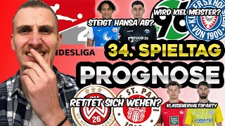 2. Bundesliga PROGNOSE 34. SPIELTAG | Wer geht in die RELEGATION? | Saison 2023/2024 | LAST DANCE