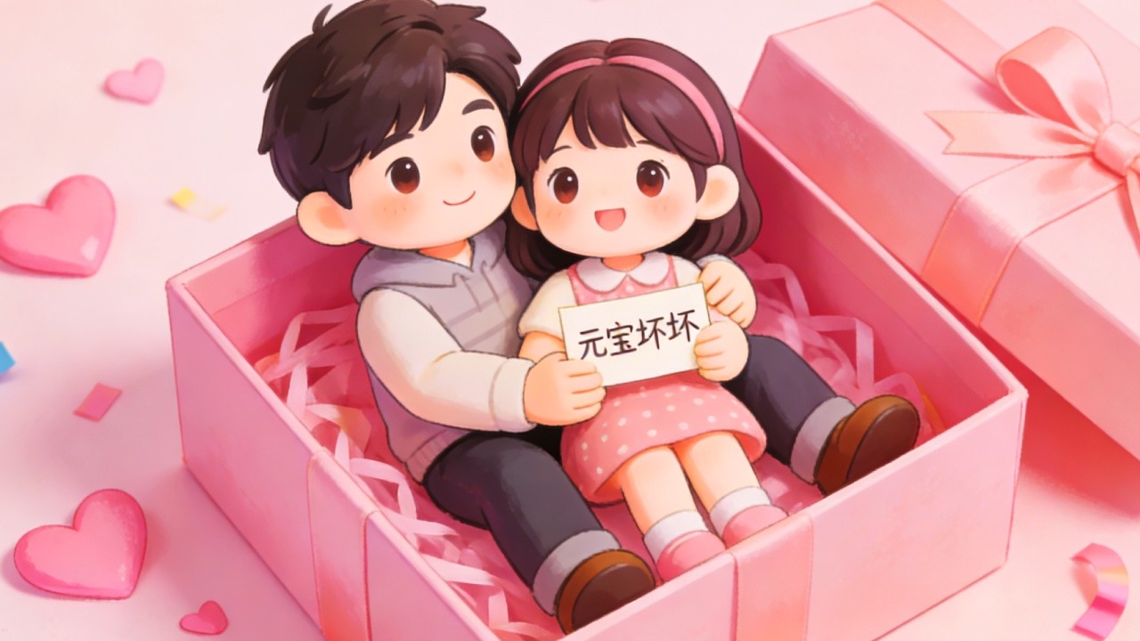 情侣礼物天花板！女朋友送的玩具也太甜了【元宝坏坏】# 情侣礼物