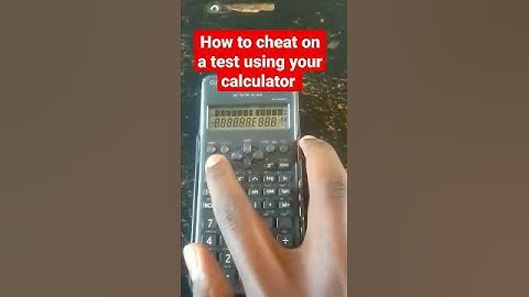 How to cheat on test using your calculator #viral #shorts