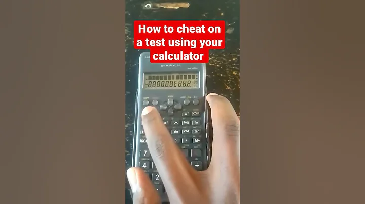 How to cheat on test using your calculator #viral #shorts