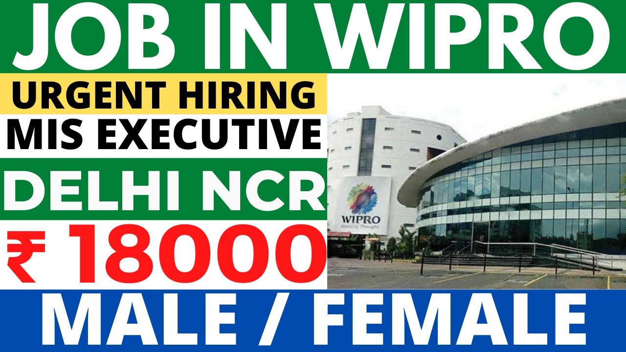 Wipro jobs wipro recruitment 2022 Delhi jobs Jobs in noida Jobs in delhi Job in delhi