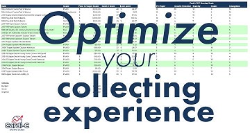 Optimize Your Collecting with Excel