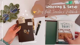 My FIRST Traveler's Notebook Haul, Unboxing and Setup | #travelersnotebook #travelersnotebook2023