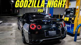 IT'S TIME FOR A NIGHT DRIVE - NISSAN GTR R35 POV