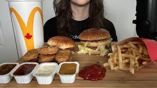 ASMR MCDONALD’S | BIG MAC, JR CHICKEN, NUGGETS AND FRIES MUKBANG | EATING SOUNDS (no talking)