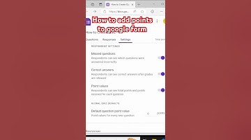 How to add questions specifying answers & points to google forms