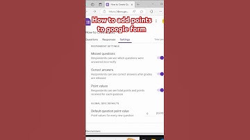 How to add questions specifying answers & points to google forms