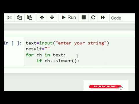 Python program to convert Lowercase characters to Uppercase characters in String @DrSridevi