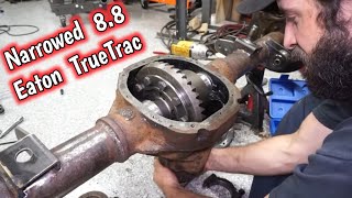 Rebuilding Narrowed 8.8 with Eaton TrueTrac For Turbo Vortec 4200 Volvo 240 Wagon.