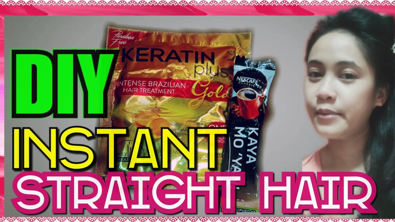 Keratin Plus Gold + Coffee|DIY Instant Hair Straightening & Smoothening | #keratin