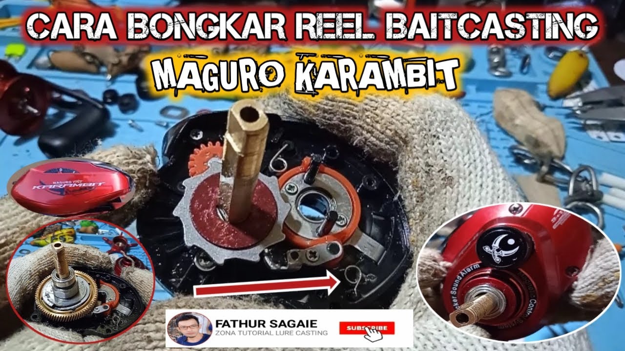 🔴Cara Bongkar Reel Baitcasting Karambit⁉️