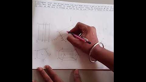 Projection of  Solids: Three stage Pentagonal Prism By Karthik Sankararaman