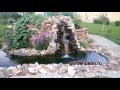 Гарденпатио водопад с прудиком и многоуровневой клумбой. gardenpatio.ru