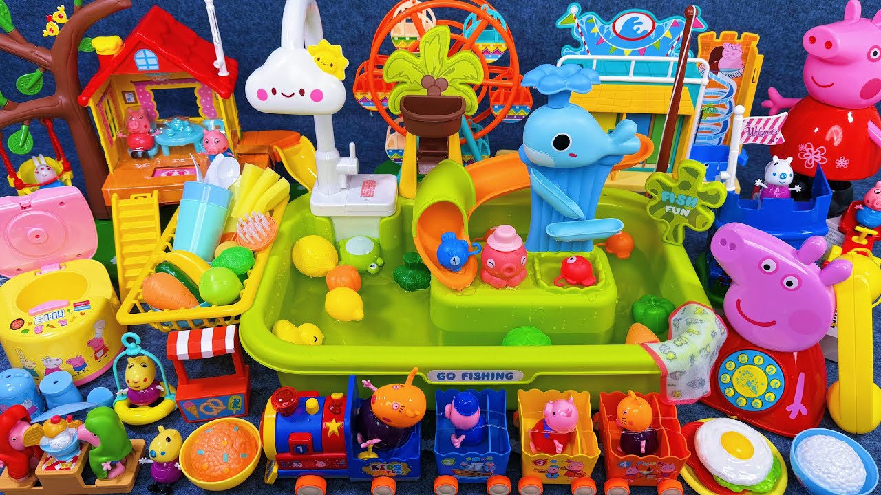 15 Minutes Satisfying with Unboxing Peppa Pig Swimming Pool Play Set Review Toys | ASMR