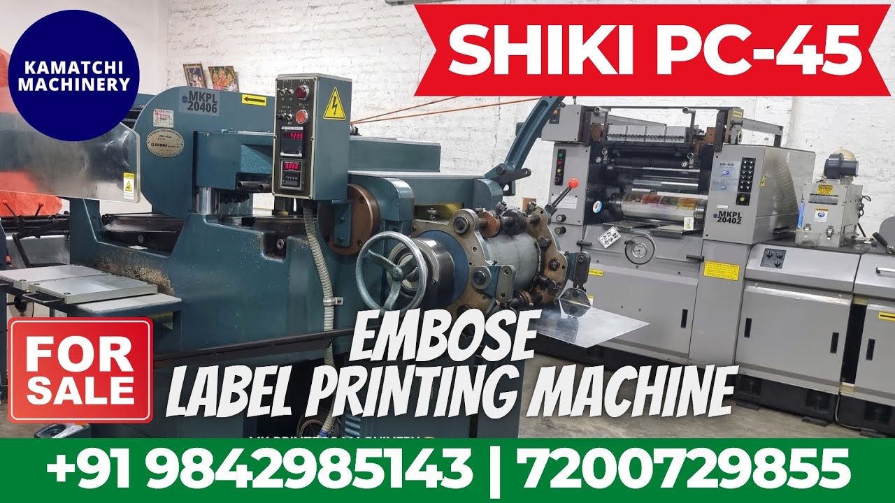 EMBOSS LABEL MAKER SHIKI PC45ML LABEL PRINTING MACHINE KAMATCHI