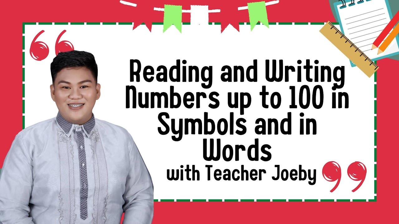 Reading and Writing Numbers up to 100 in Symbols and in Words - YouTube