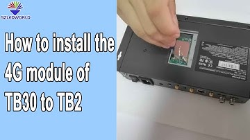 How to install the Novastar 4G module of TB30 on the TB2 sending box?