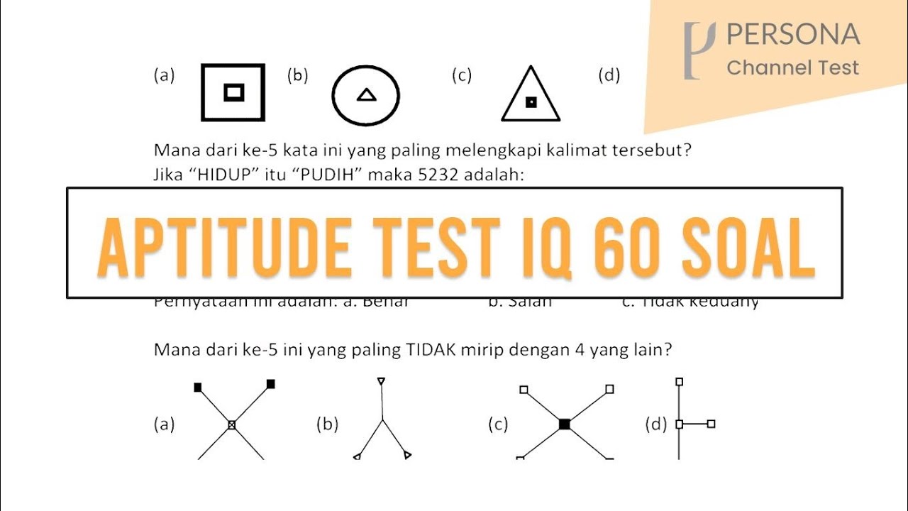 Contoh Aptitude Test Adalah