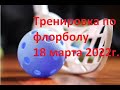 Тренировка по флорболу 18 марта 2022г